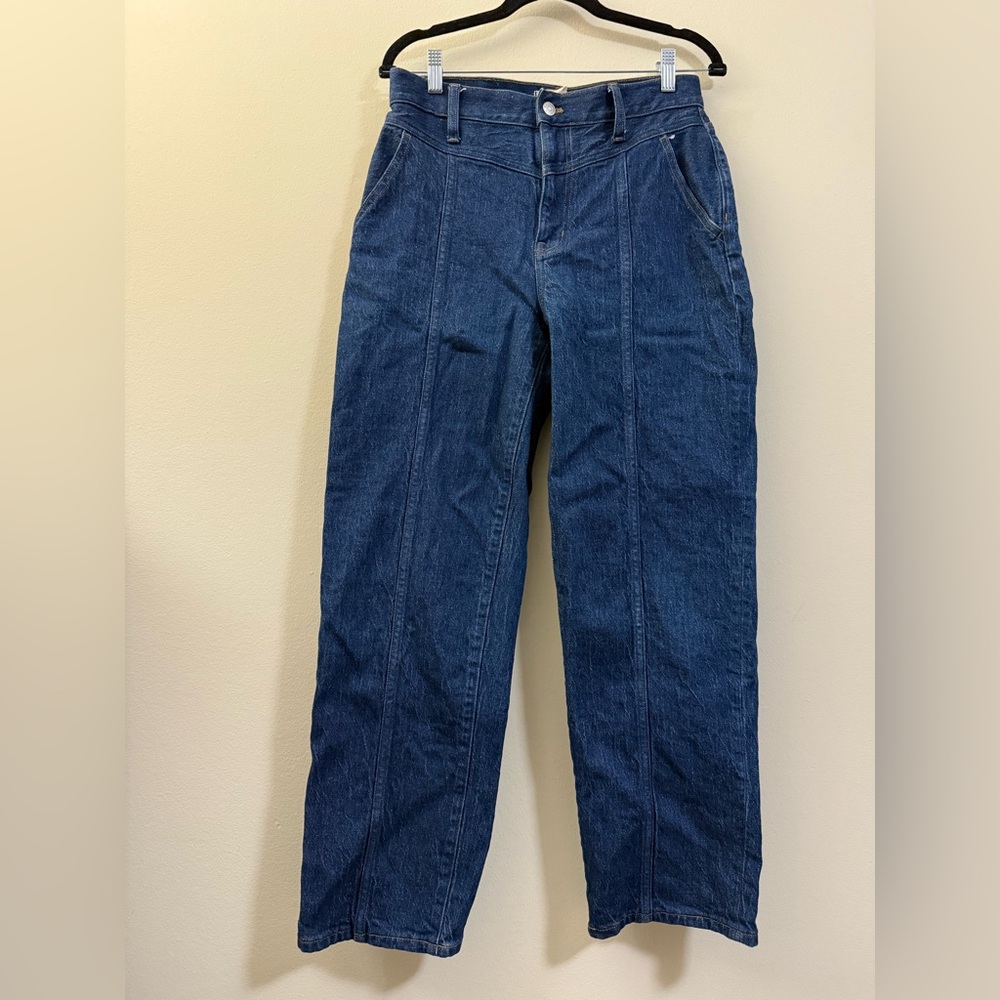 Madewell Perfect Vintage Straight Leg‎ Dark Blue Denim Jeans - 28